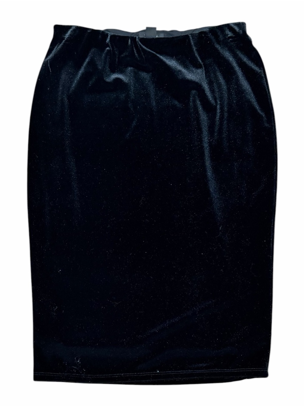 Halogen Classic Black Velvet Pencil Skirt XS